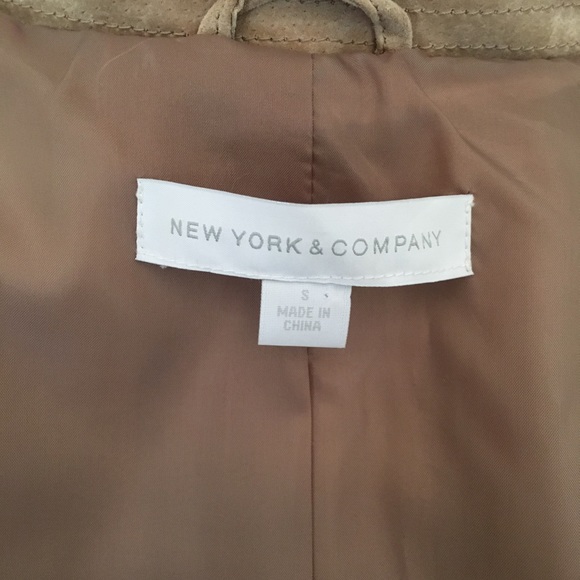 New York & Company leather trench coat - Picture 8 of 9